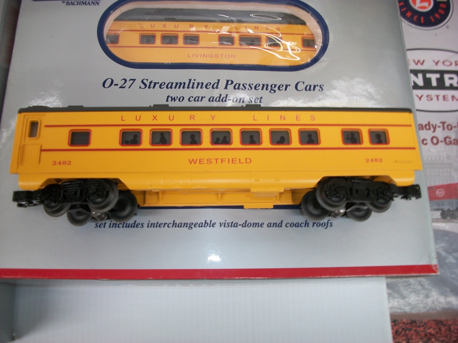 WILLIAMS O ” UNION PACIFIC GP-9 ,& 5 PASSENGER CARS (11″) BOXED ” LOT # 46600