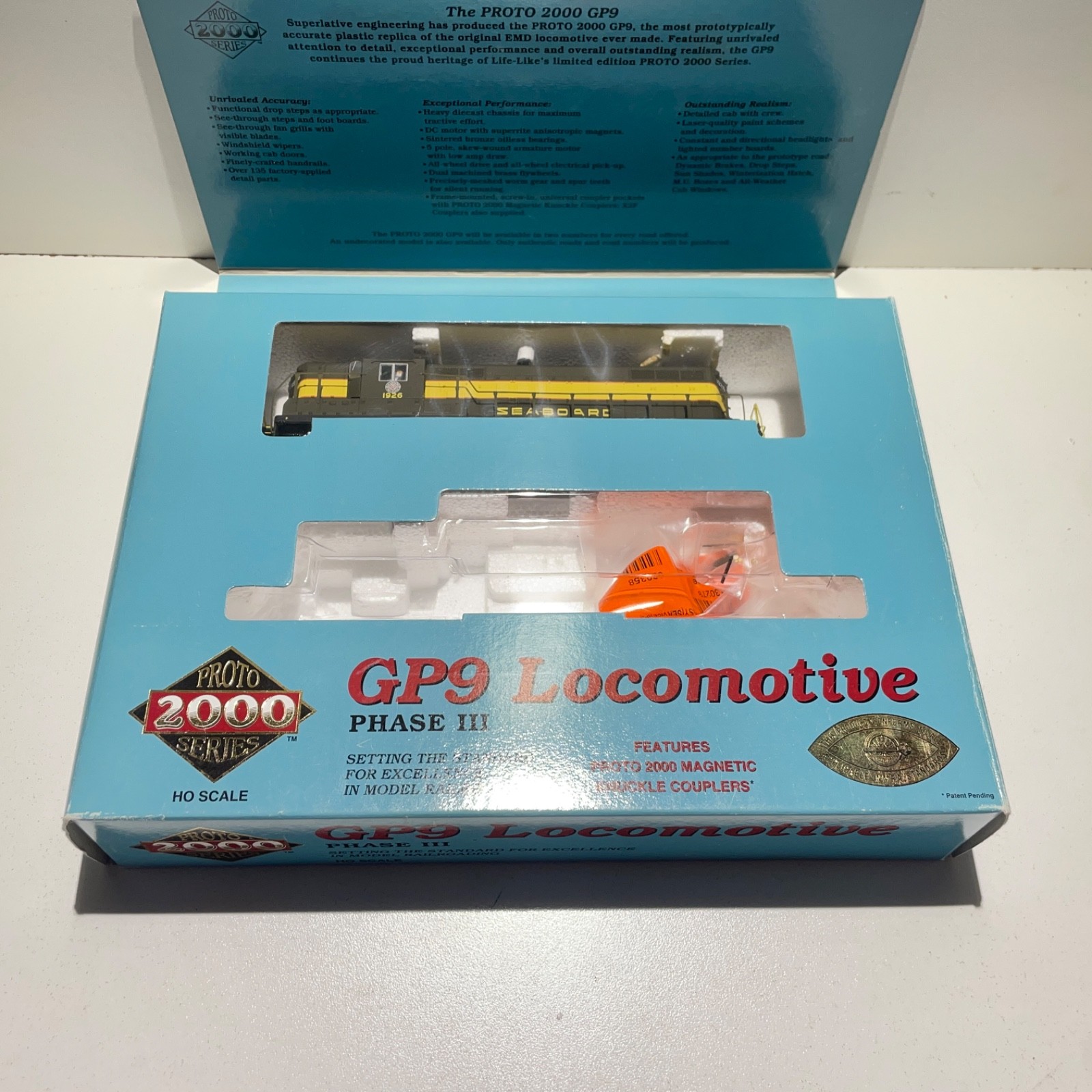 Proto-2000 #21645 HO Scale Seaboard SAL #1926 GP9 Locomotive Runs Boxed