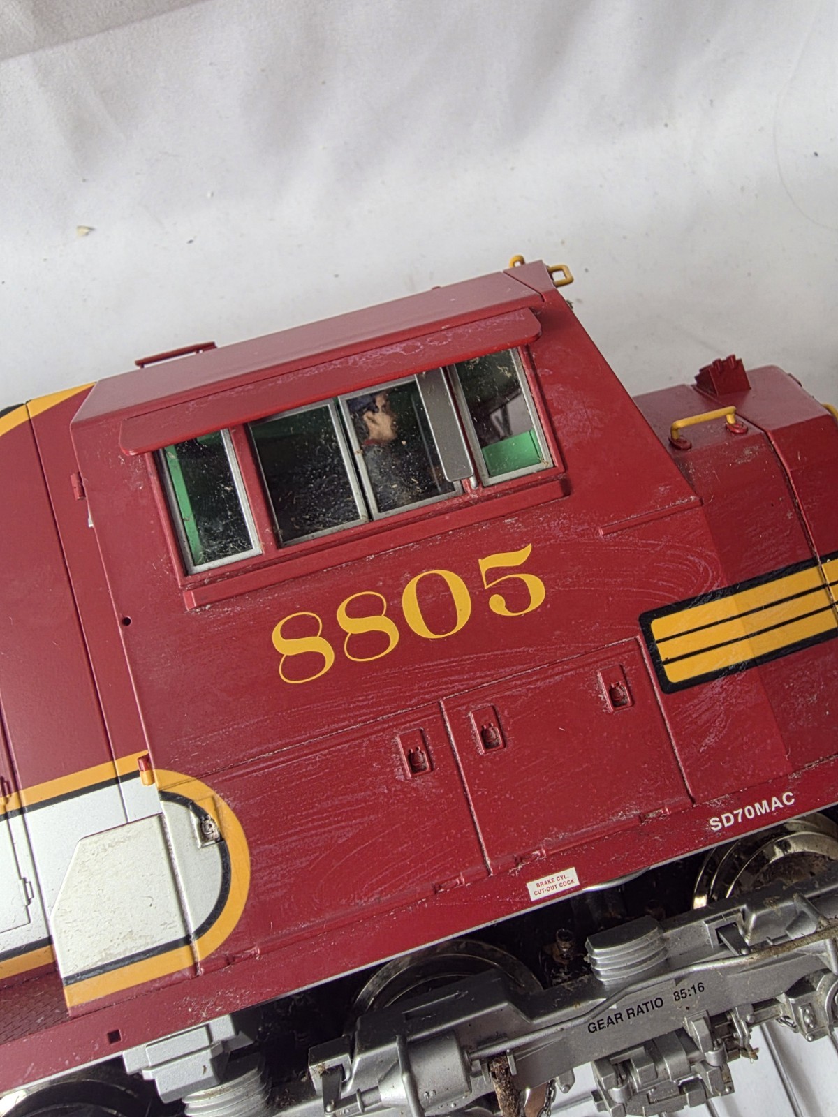 USA G scale trains SD70 Mac Santa Fe R22600 Warbonnet #8805 First Run Read Desc