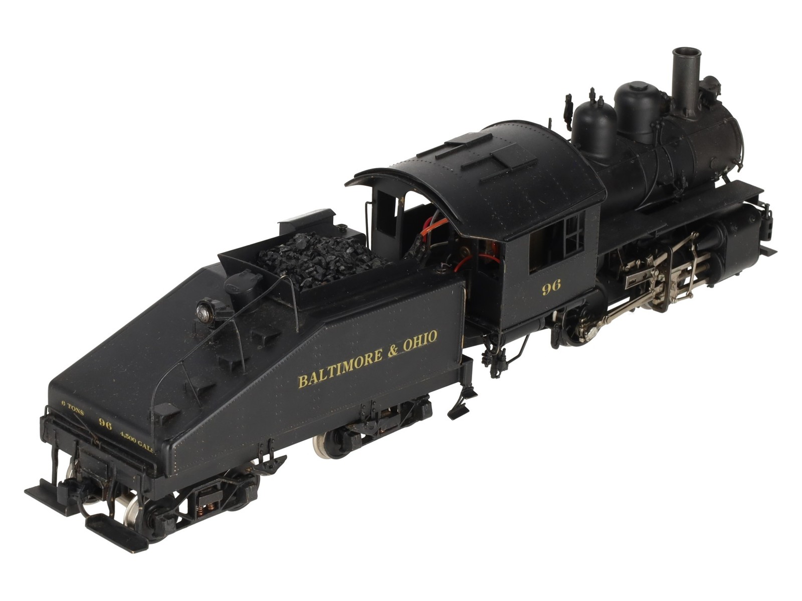 KTM O Scale 2-Rail B&O 0-4-0T Dockside Steam locomotive w/tender #96 – Painted