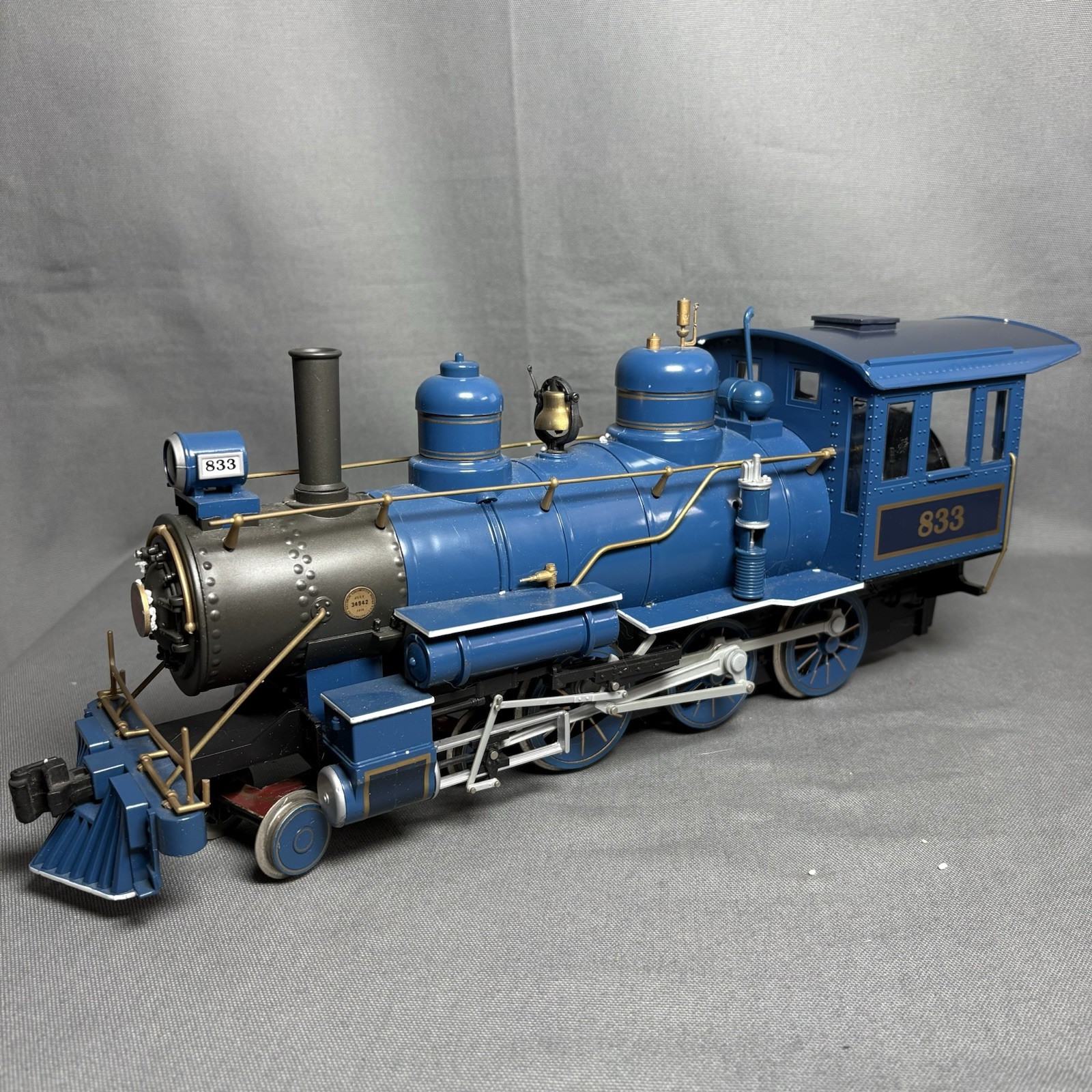 Bachman Steam Locomotive & Tender ~ NEW JERSY CENTRAL ~ Blue Comet Rd# 833 – G