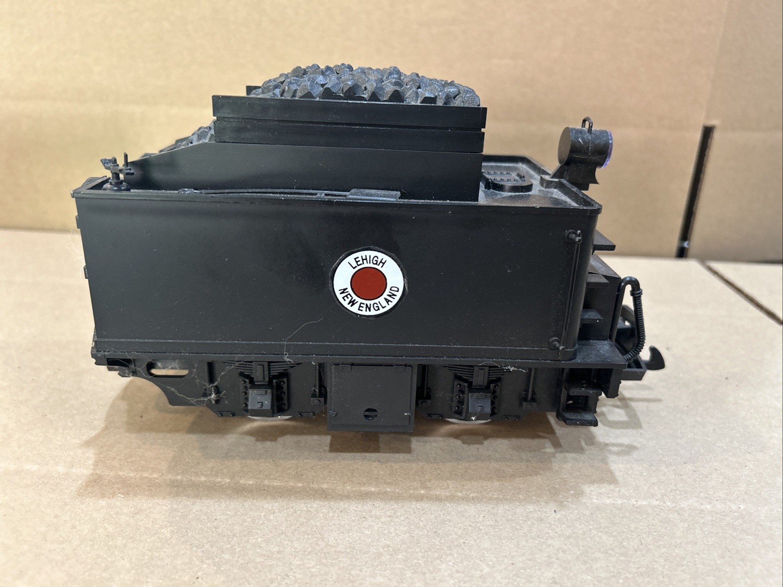 LGB 2317/6 Black Undecorated/Lehigh Motorized Tender, G Scale, C7/EX