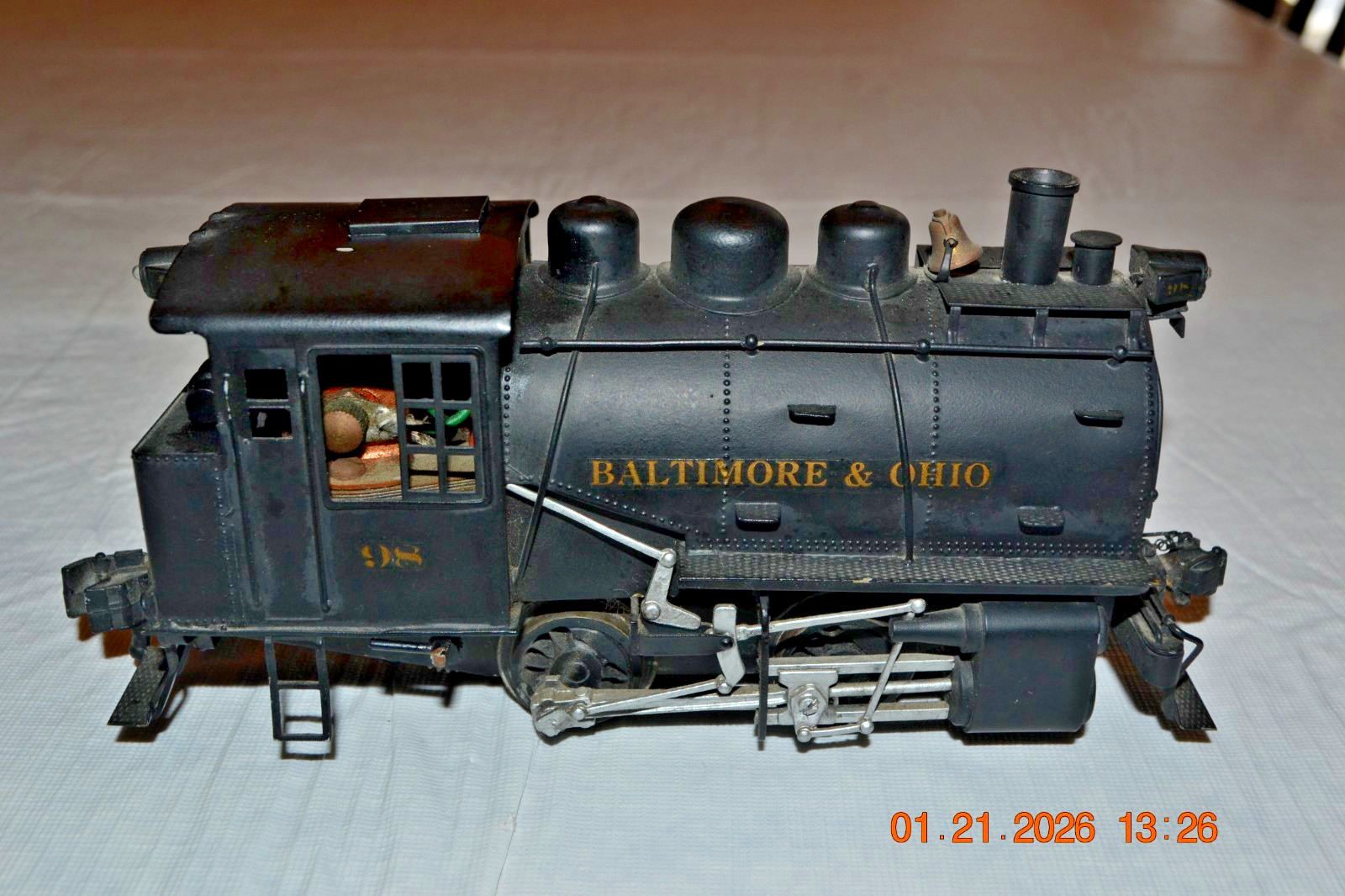 Max Gray KTM Or Other 3-Rail O-Gauge B&O Brass Dock Side Switcher 0-4-0 – Runs