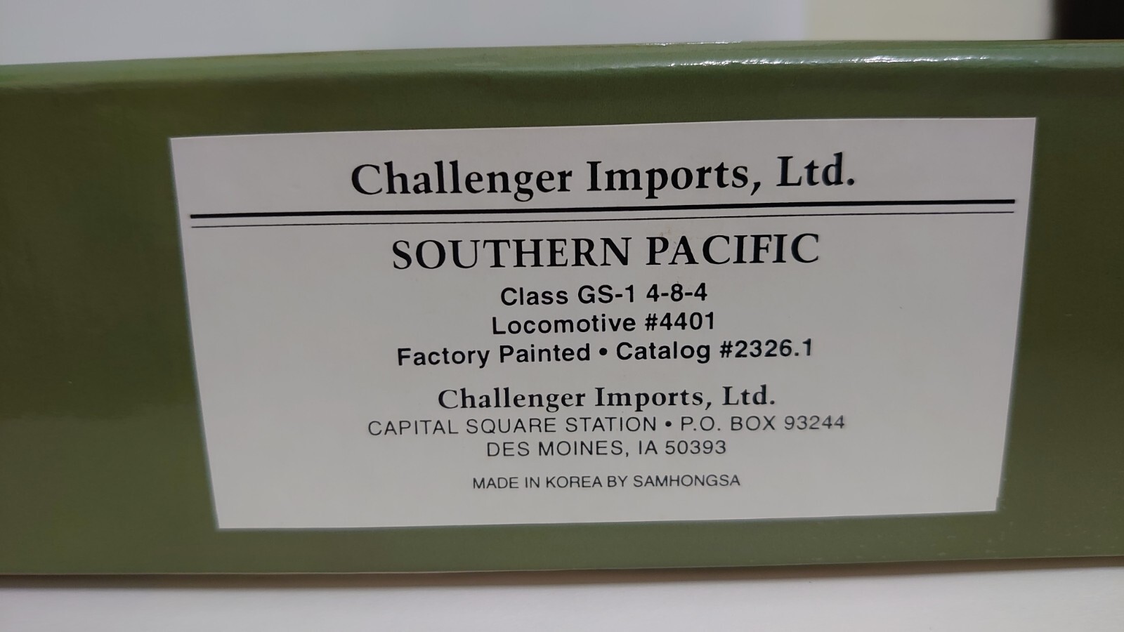 Challenger Imports (CIL) Brass SP GS-1 4-8-4 Steam Locomotive – HO scale