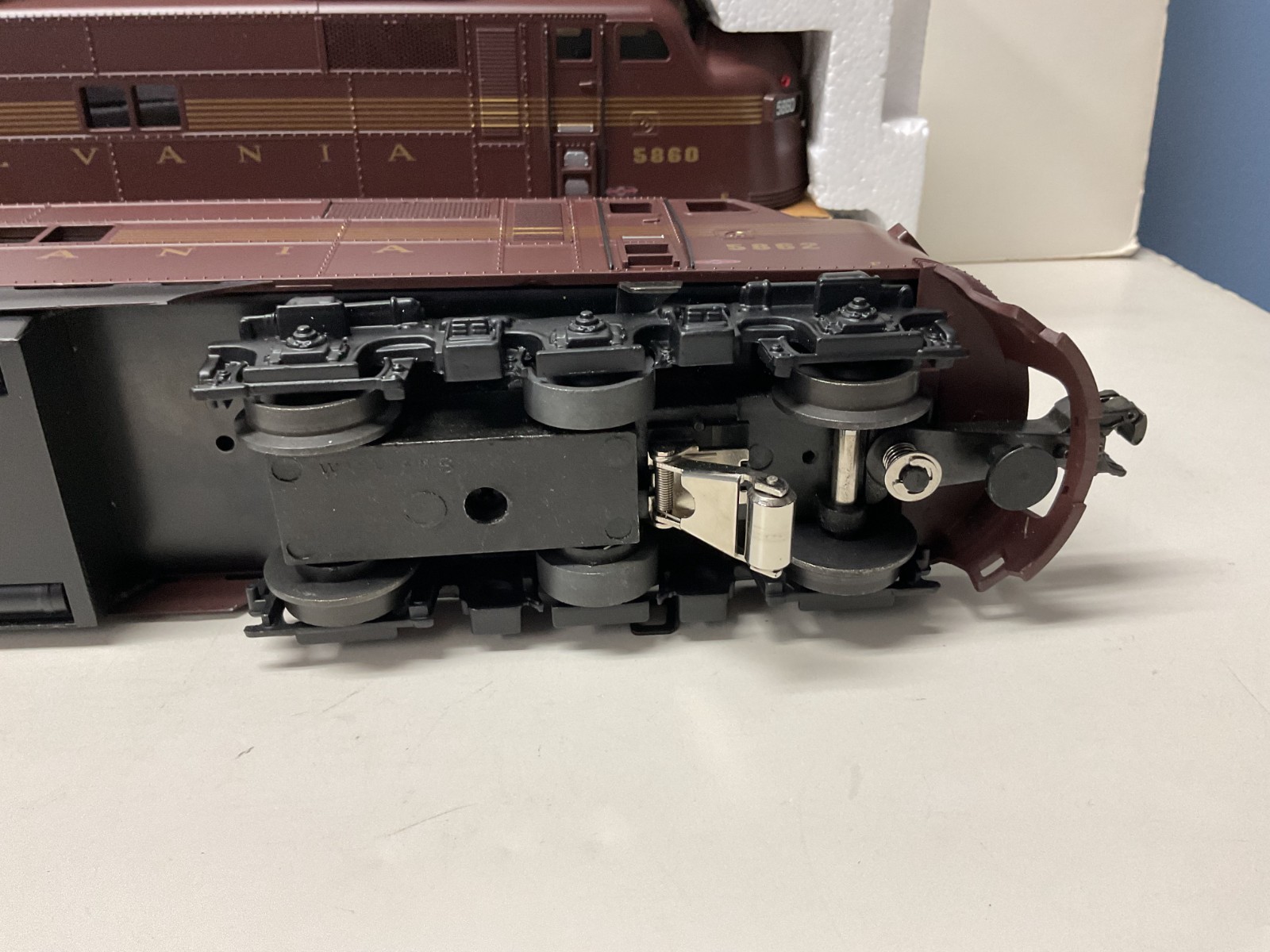 WILLIAMS 3 Rail O-Scale/Gauge #E71008 Diesel & Dummy E7 Pennsylvania PRR w/BOX