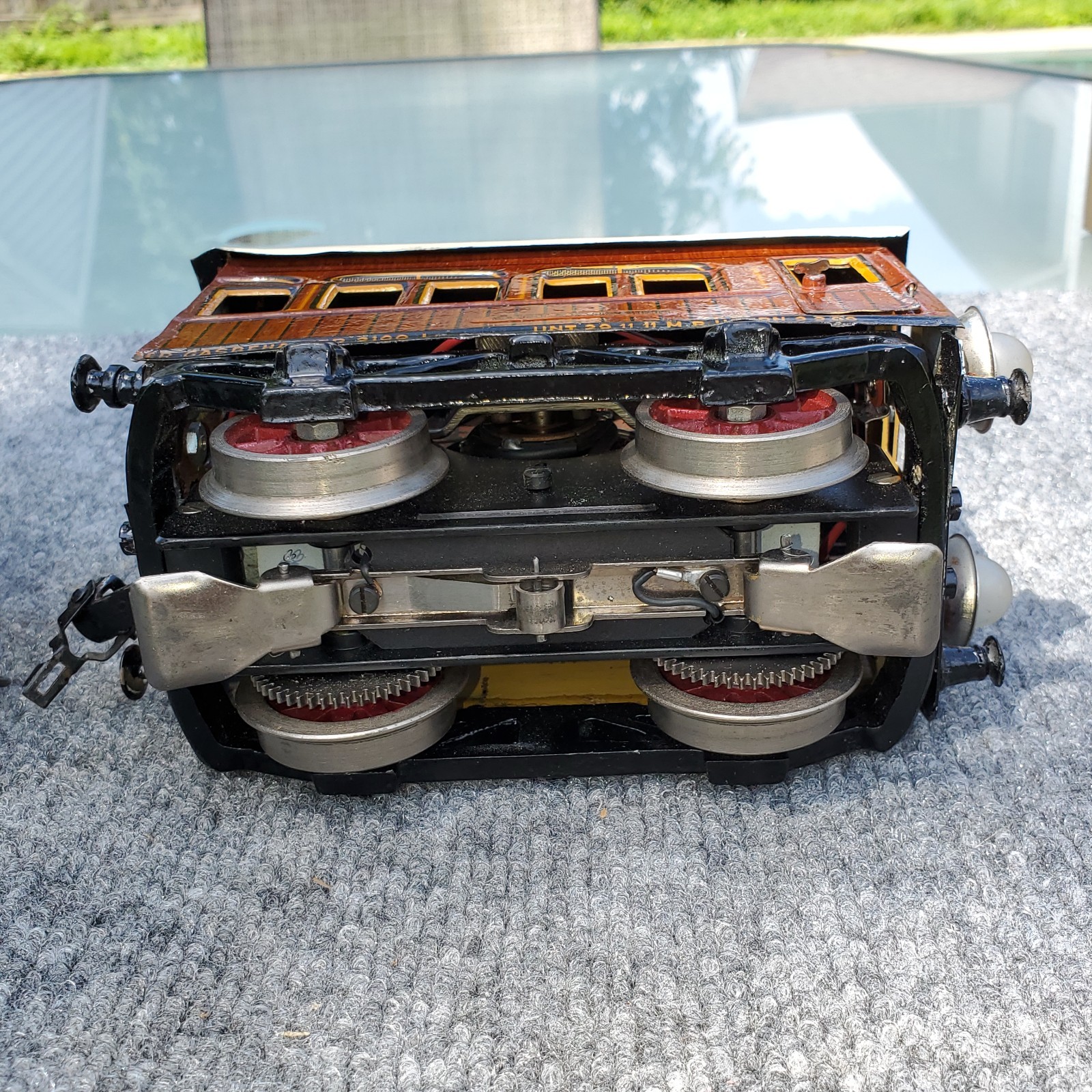 Early Marklin Electric 1 Gauge Trolley Engine and Trailor, #889 On Both, Rare