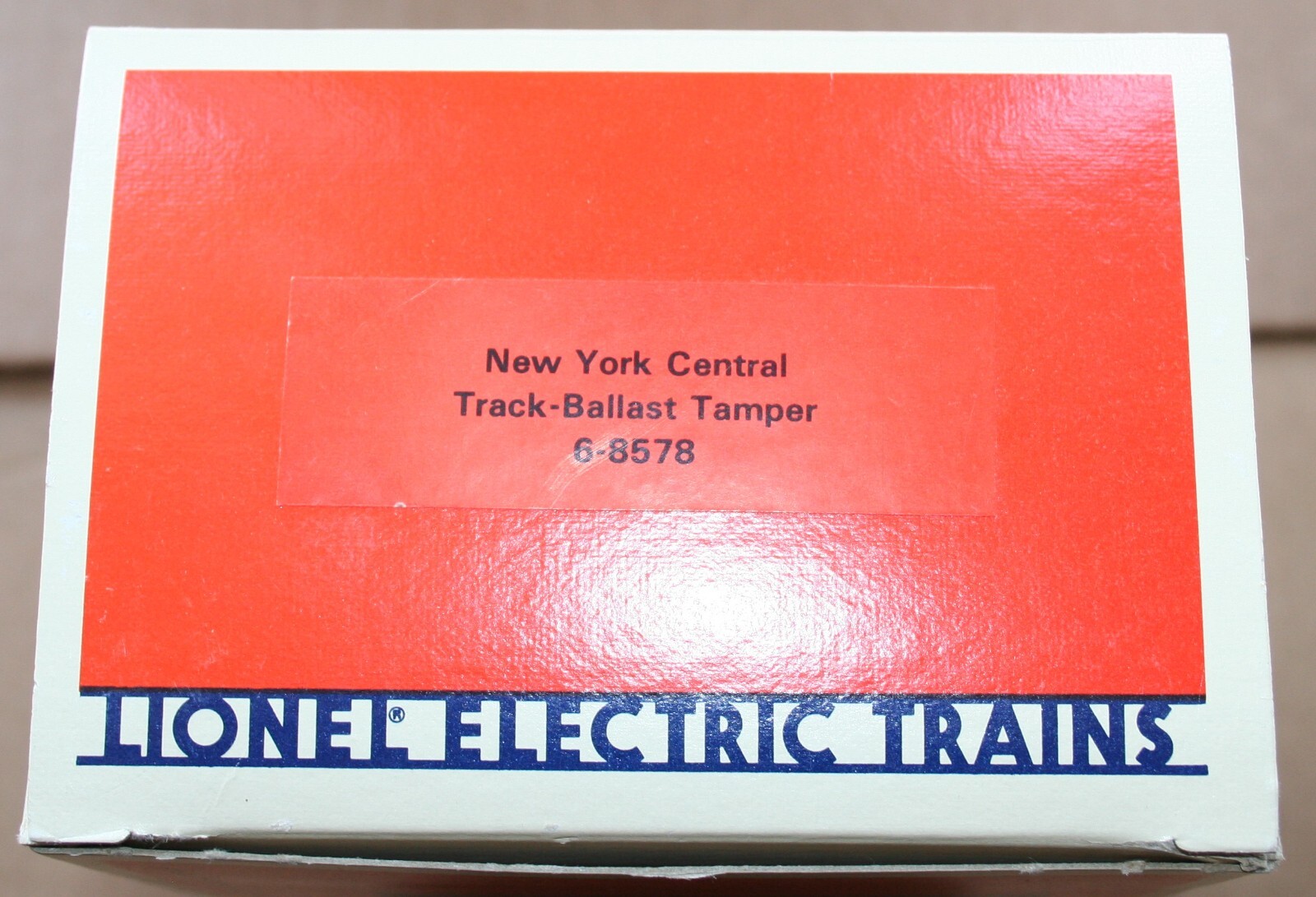 LIONEL 8578 NYC TRACK BALLAST TAMPER BRICK SOLID BOX MIB