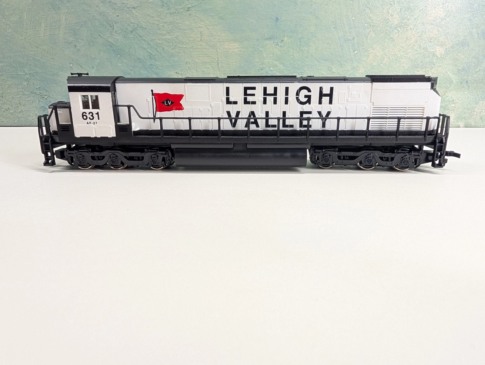 Mehano HO Alco C-628 Diesel Loco, Snow Bird Lehigh Valley LV #631 Tested! DC