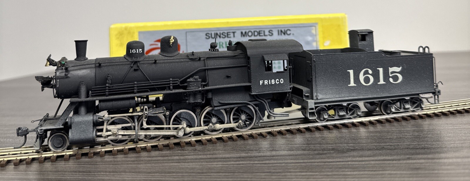 Sunset Models Inc. Prestige Series HO Brass #HO119P Frisco 2-10-0 Painted/Wthrd