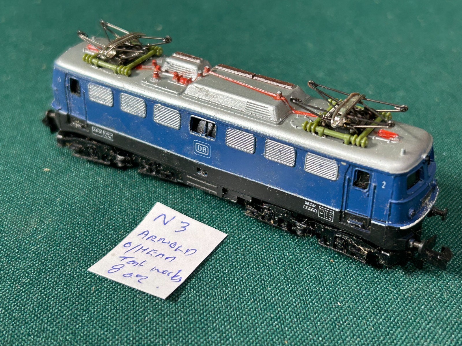 N Gauge Scale 0233 Arnold Rapido DB AEG Electric Locomotive tested works well