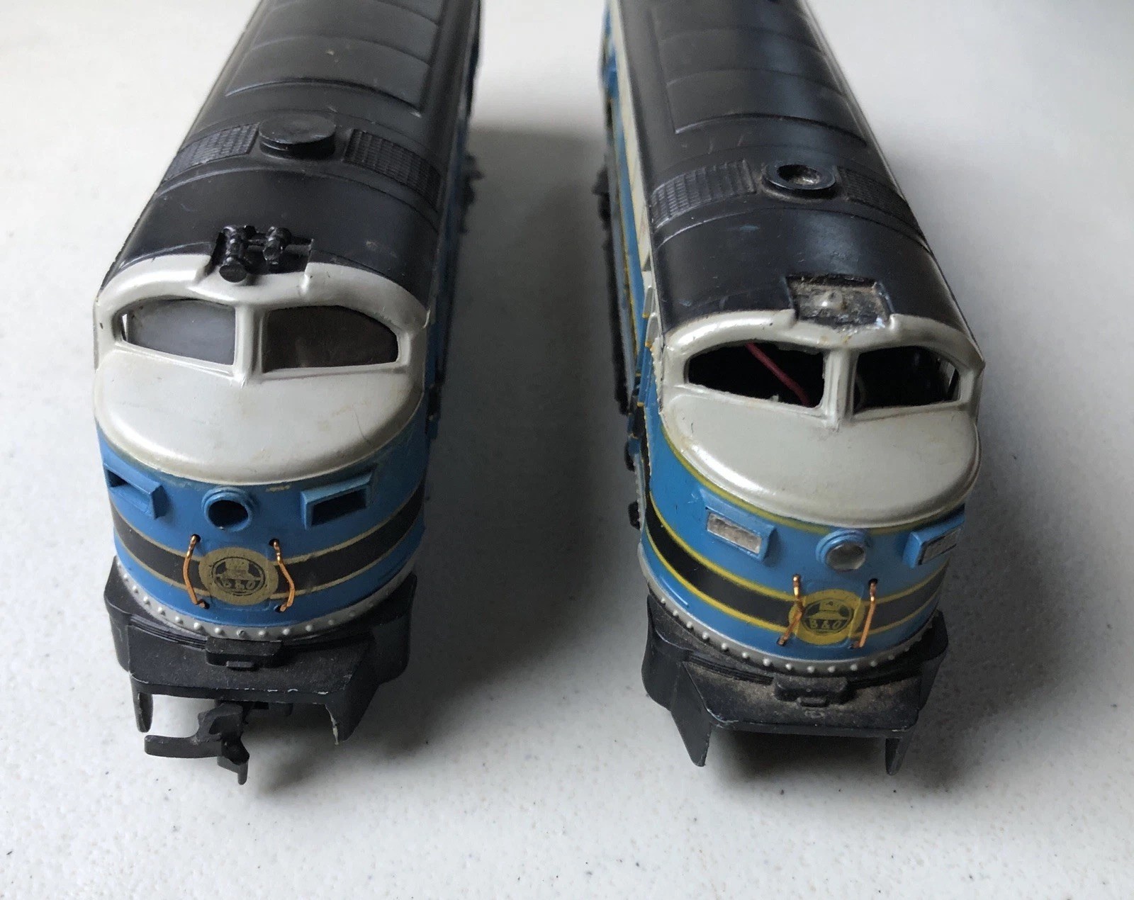 Baltimore and Ohio Locomotives Engine Dummy Trains HO Scale Tempo Brand Lot Runs