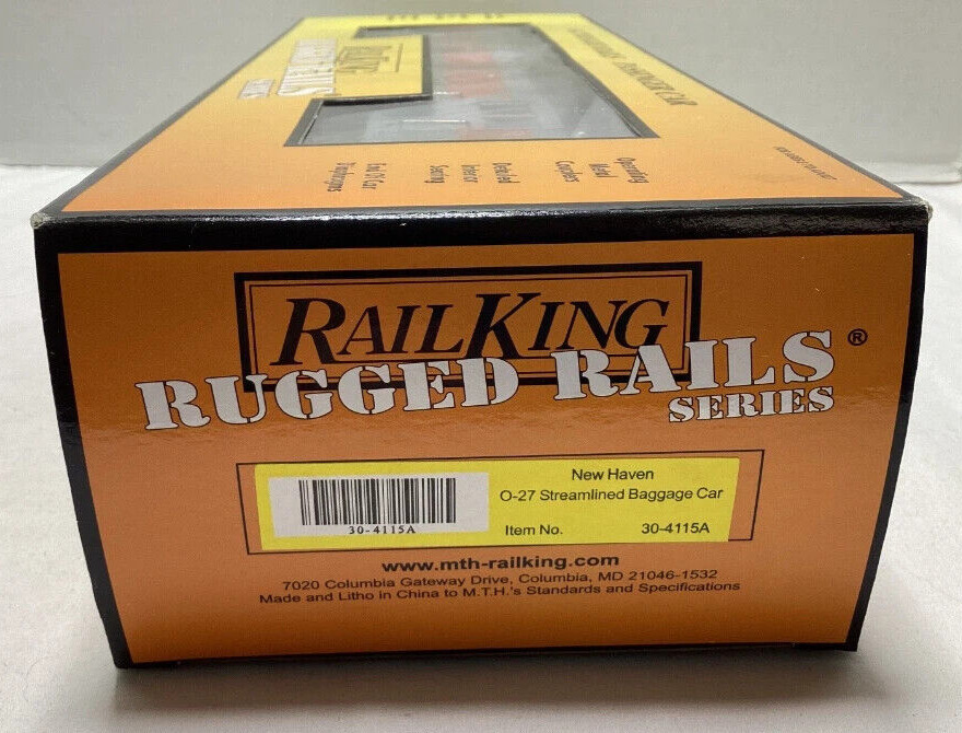 Rail King F3 MTH O-27 Diesel Rugged Rails Set F3 New Haven R-T-R 30-4115-1 Read