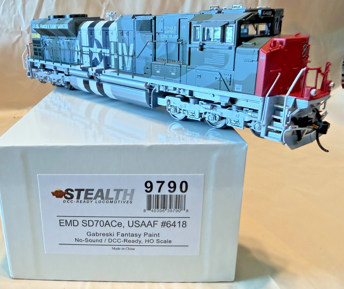 Broadway Limited BLI HO USAAF Gabreski Fantasy Paint SD70ACE DCC Ready