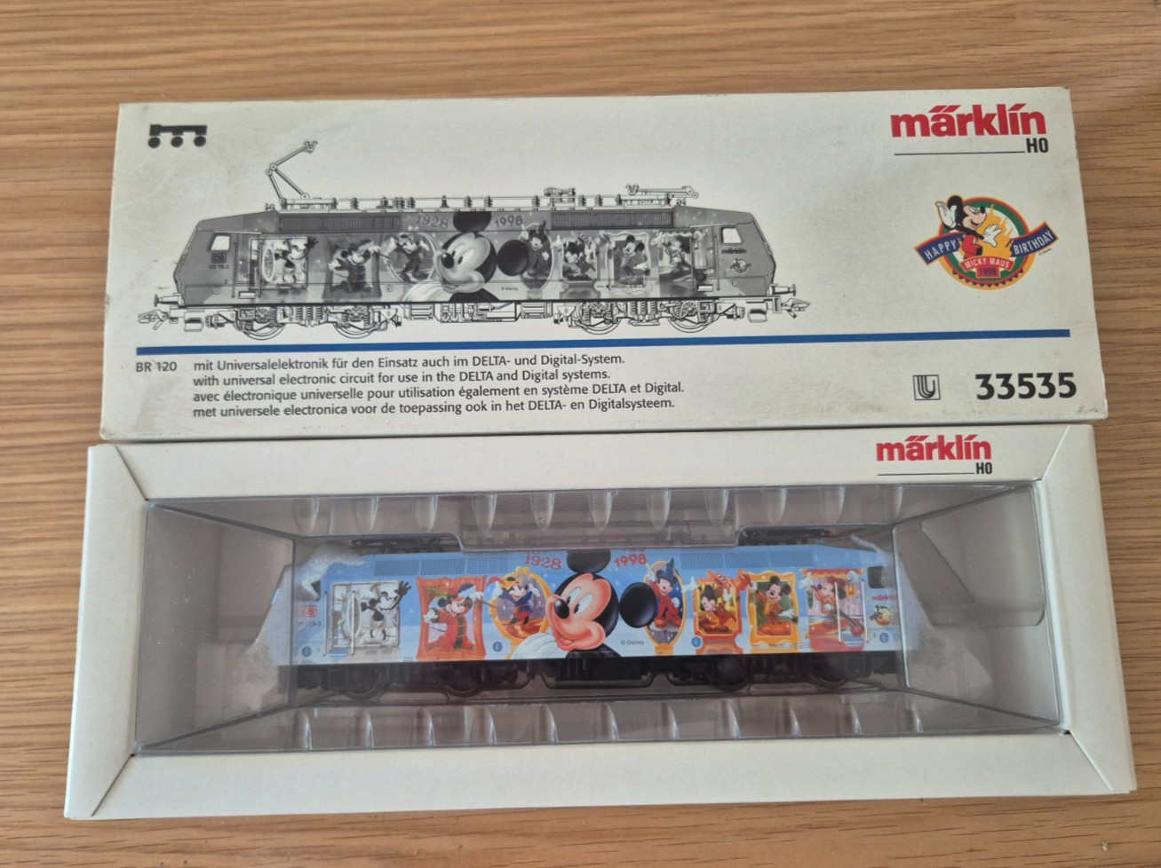 MäRKLIN 33535 BR 120 DB MICKEY MOUSE 70TH ELECTRIC LOCOMOTIVE HO BRAND NEW