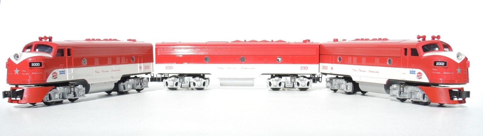 Gorgeous set of 3 Williams O gauge Texas Special locomotives MINT- LOOK!!