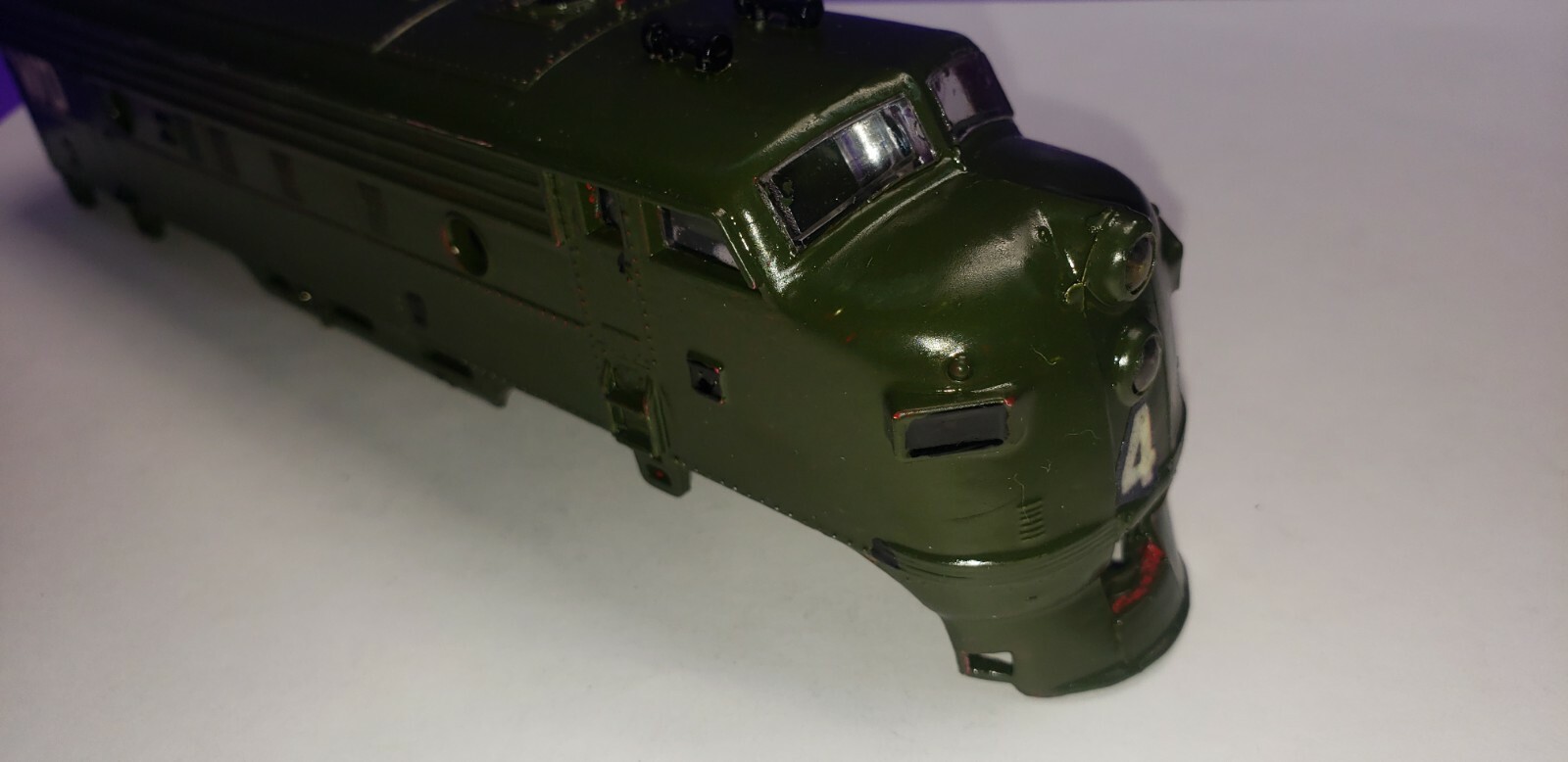 SHELL ONLY Life-Like HAND PAINTED Locomotive Ho Scale GOOD CONDITION F7A