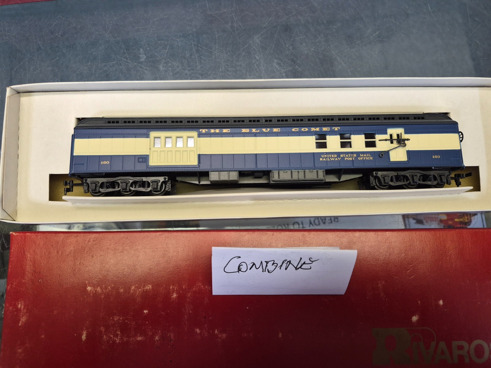 RIVAROSSI & IHC HO JERSEY CENTRAL BLUE COMET 9 PC SET E8 A-A & 7 CARS “SCARCE”