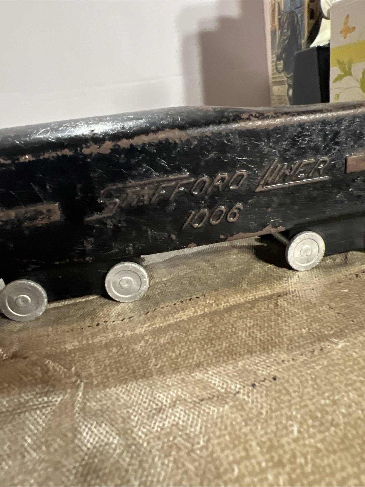 Vintage 1940’s Stafford Lines #1006 Steel Locomotive Black