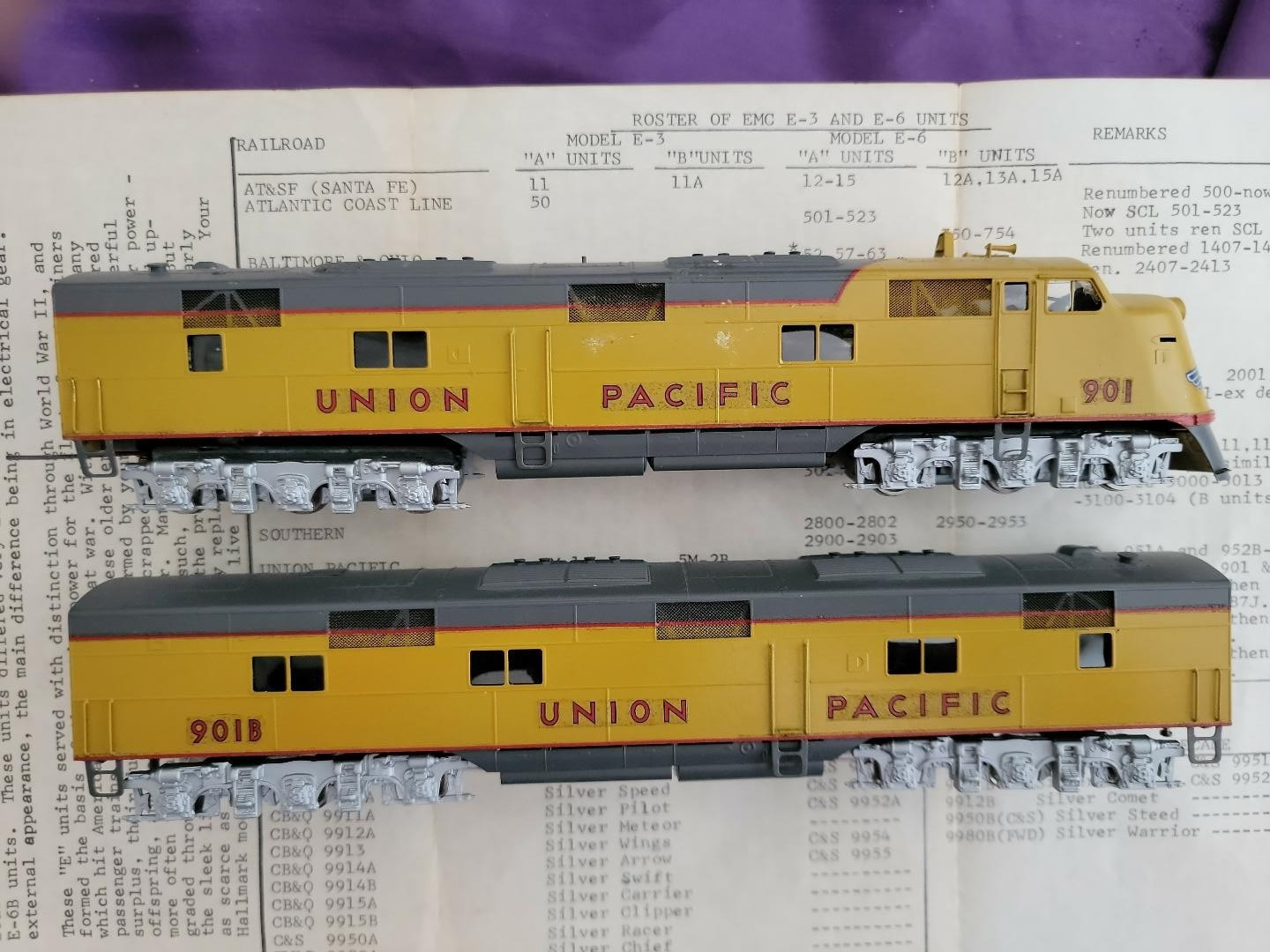 Hallmark Models HO BRASS UP (finished) E-3/6 A (powered) & (dummy)/box C-7