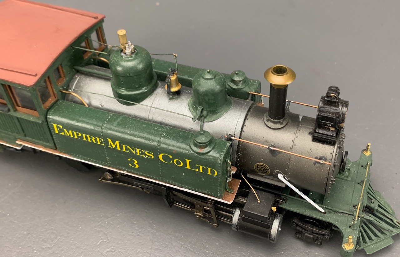 On3 2-8-2T Outside Frame Steam Locomotive Empire Mining Co #9 Custom JER O3071