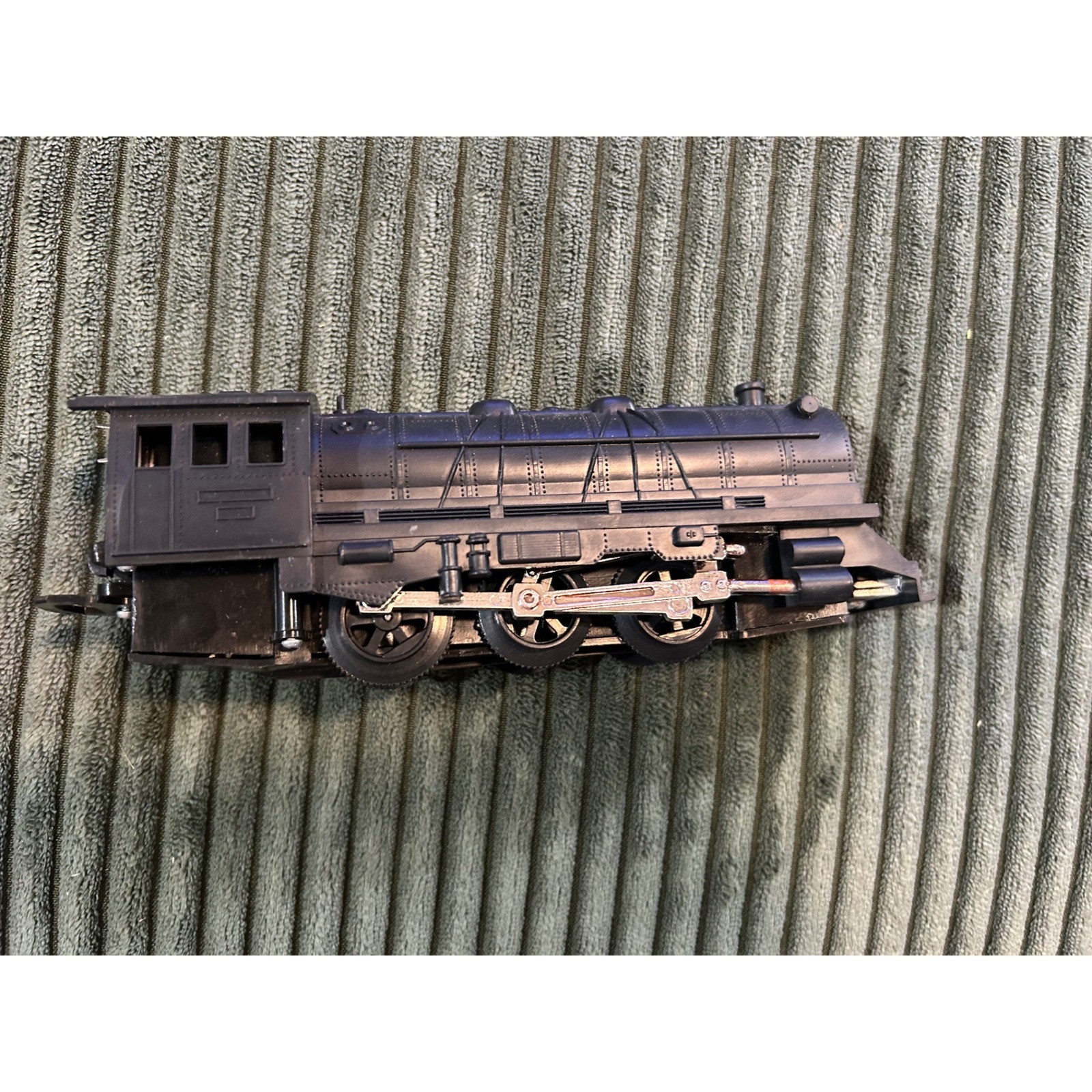 Vintage Burnett Industries Inc. Black Steam Locomotive Toy Train Made in Japan
