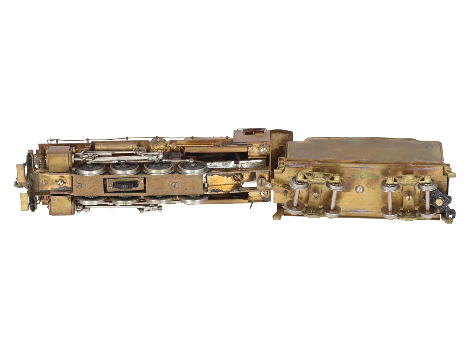 HO BRASS PRR C-1 0-8-0 Steam Locomotive & Tender – Unpainted EX