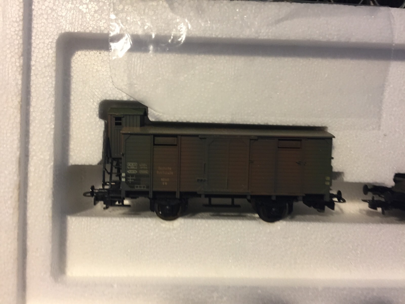 Liliput 852 Ensemble of Br52 2-10-0 in DRB Wehrmacht Camouflaged Epoch ii Livery