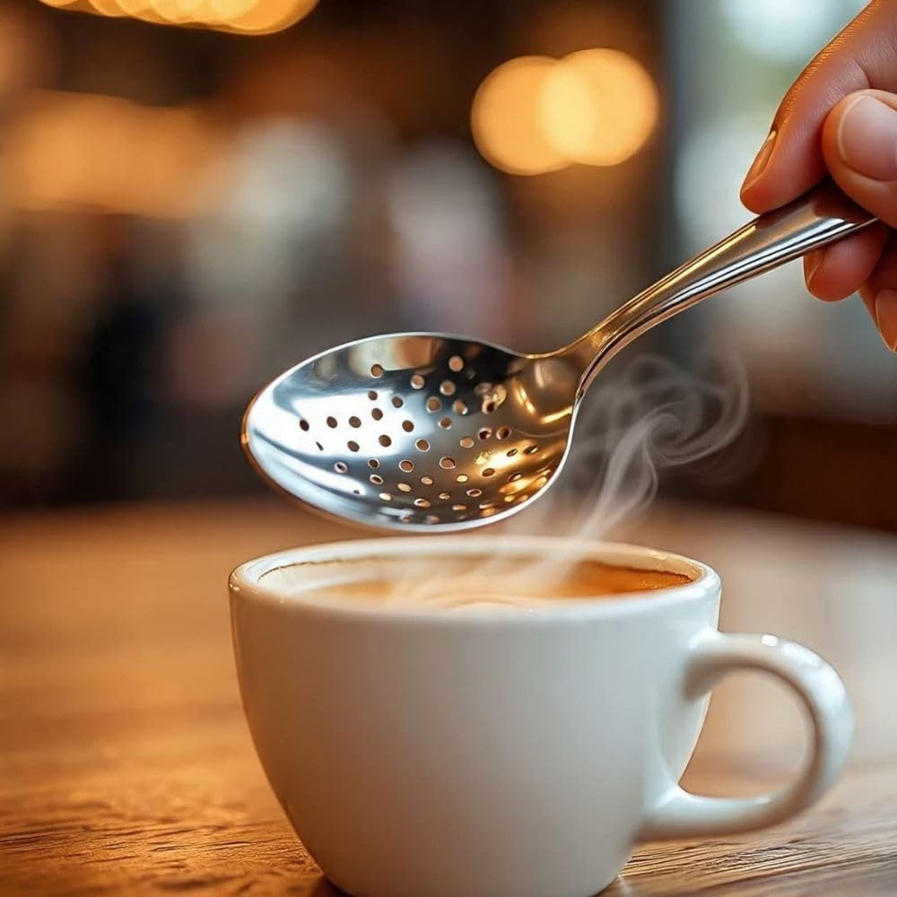 F&F Kunz Perforated Spoon | 18/10 Stainless Steel Plating 9 Inch Basting Quenell