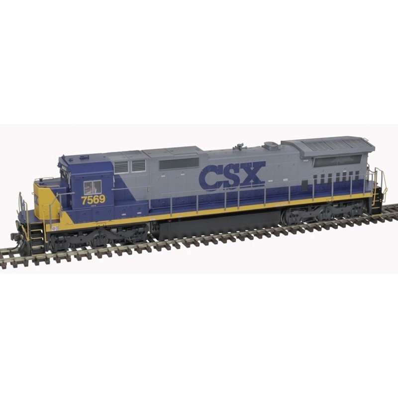 Atlas Master Silver HO CSX GE Dash 8-40C #7574 YN2 Gray/Blue/Yellow #10004182 DC