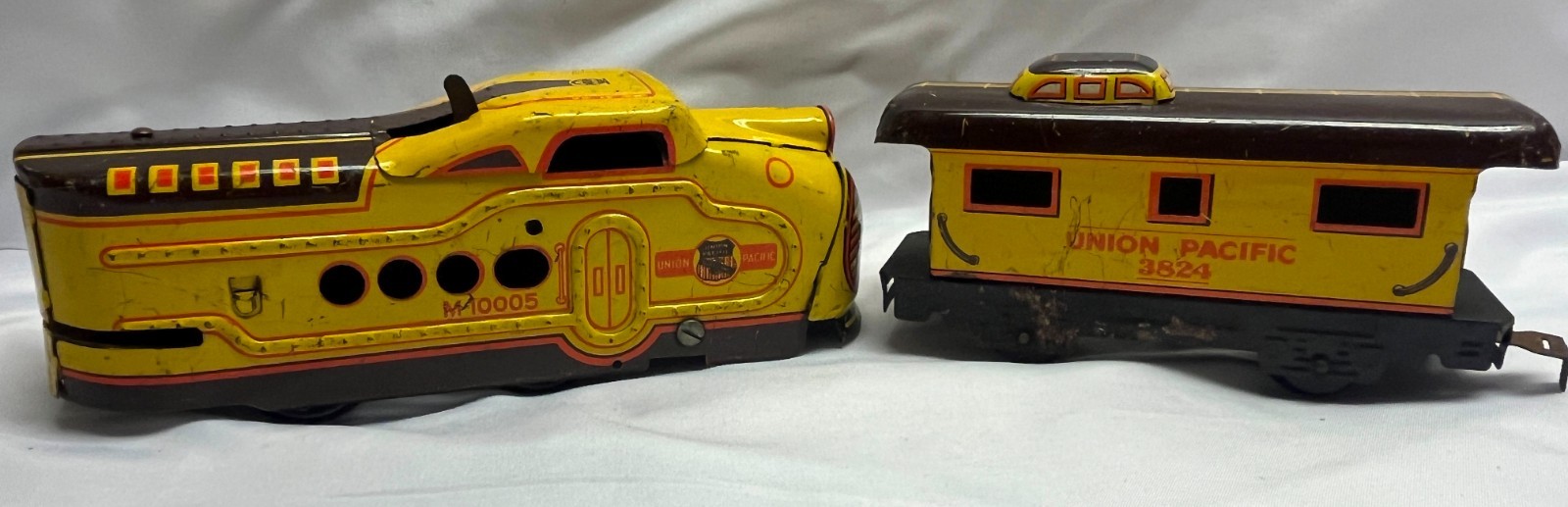 Vintage Marx Tin Litho M10005 Union Pacific Train/Caboose O Gauge Item Untested