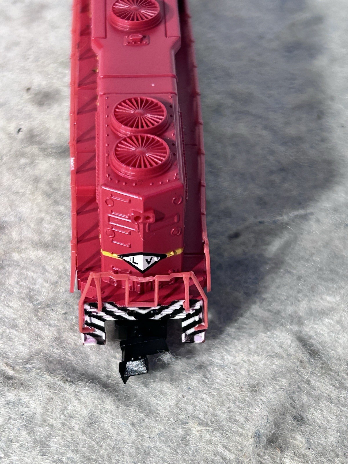 Beautiful Bev Bel/Life Like Lehigh Valley RR GP-38 Diesel Locomotive N Gauge