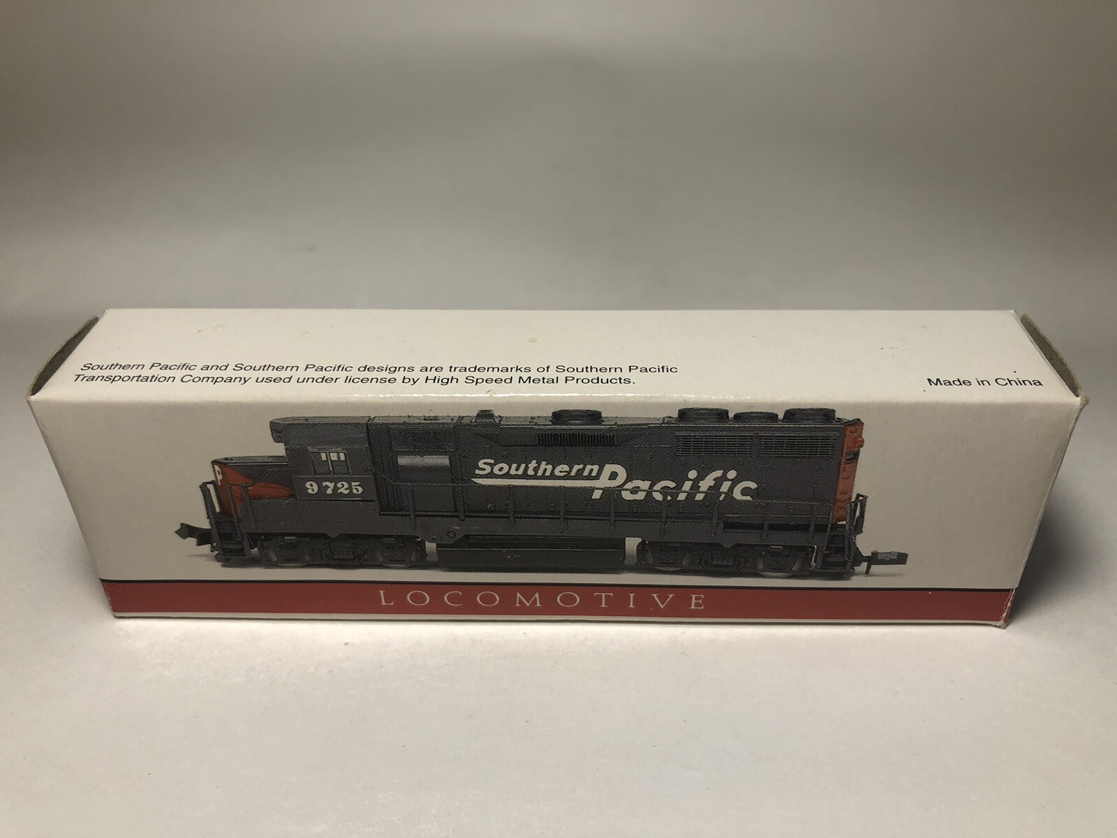 High Speed Metal Products Southern Pacific Locomotive 9725. N Scale.New In Box