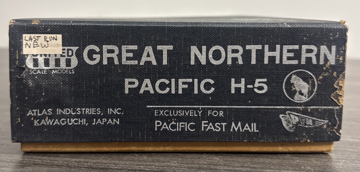 Pacific Fast Mail HO Brass Pacific Great Northern 4-6-2 H-5 – Late Run & NIB!