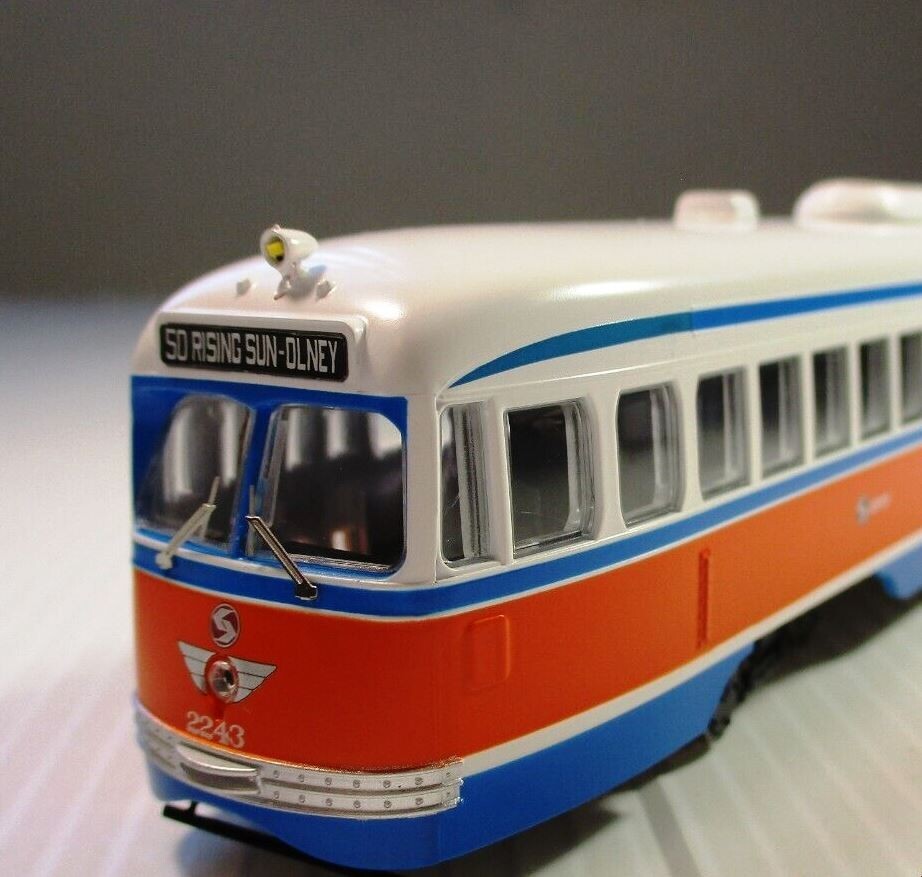 Bowser HO Scale, PCC Car, Philadelphia (SEPTA) Car #2243 Gulf Oil Scheme.