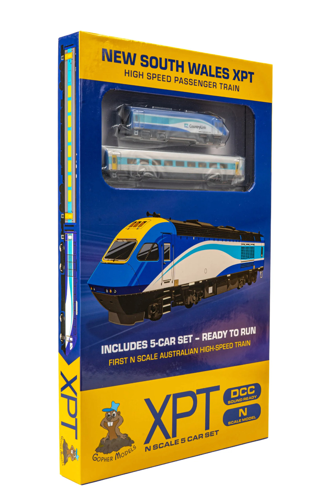 Gopher Models N Scale CountryLink XPT – DC Analogue – 7 Pieces (5 Car Set)