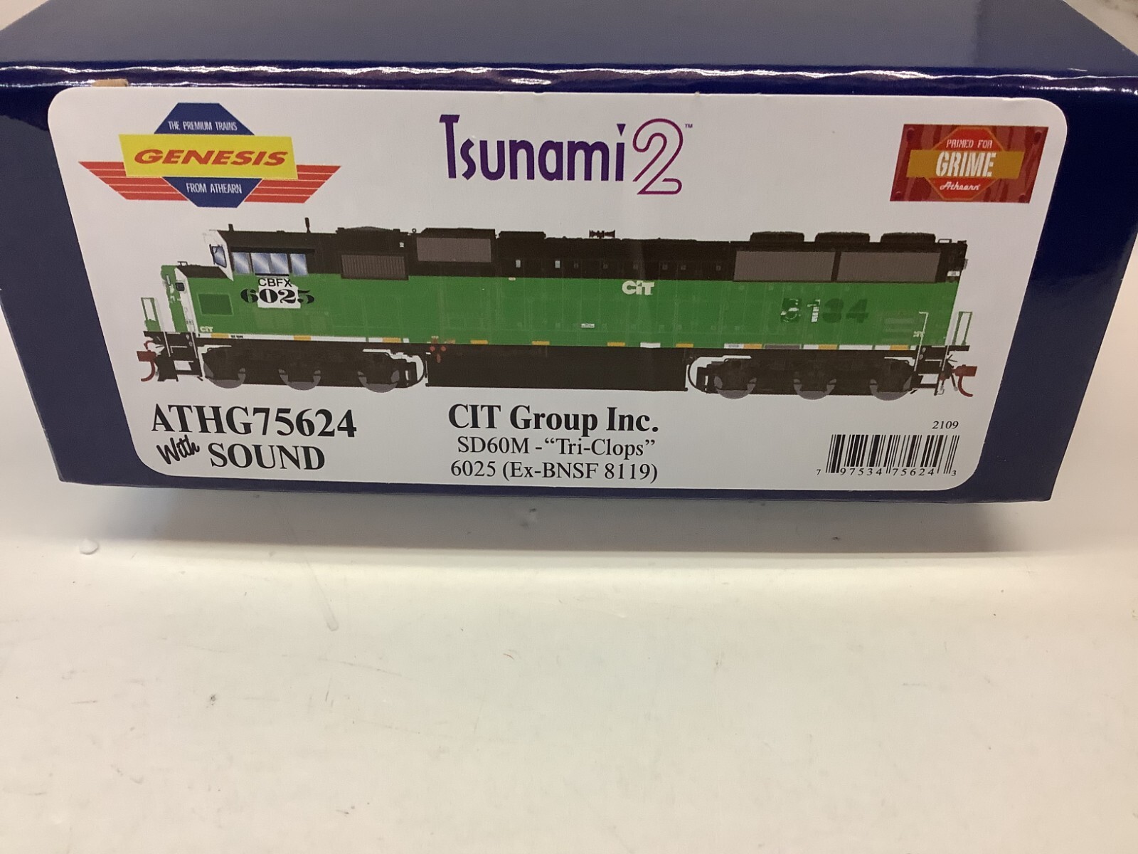 Athearn #G75624 HO scale “CITI ” SD60M Tri-Clops with DCC & Sound Rd. #8119