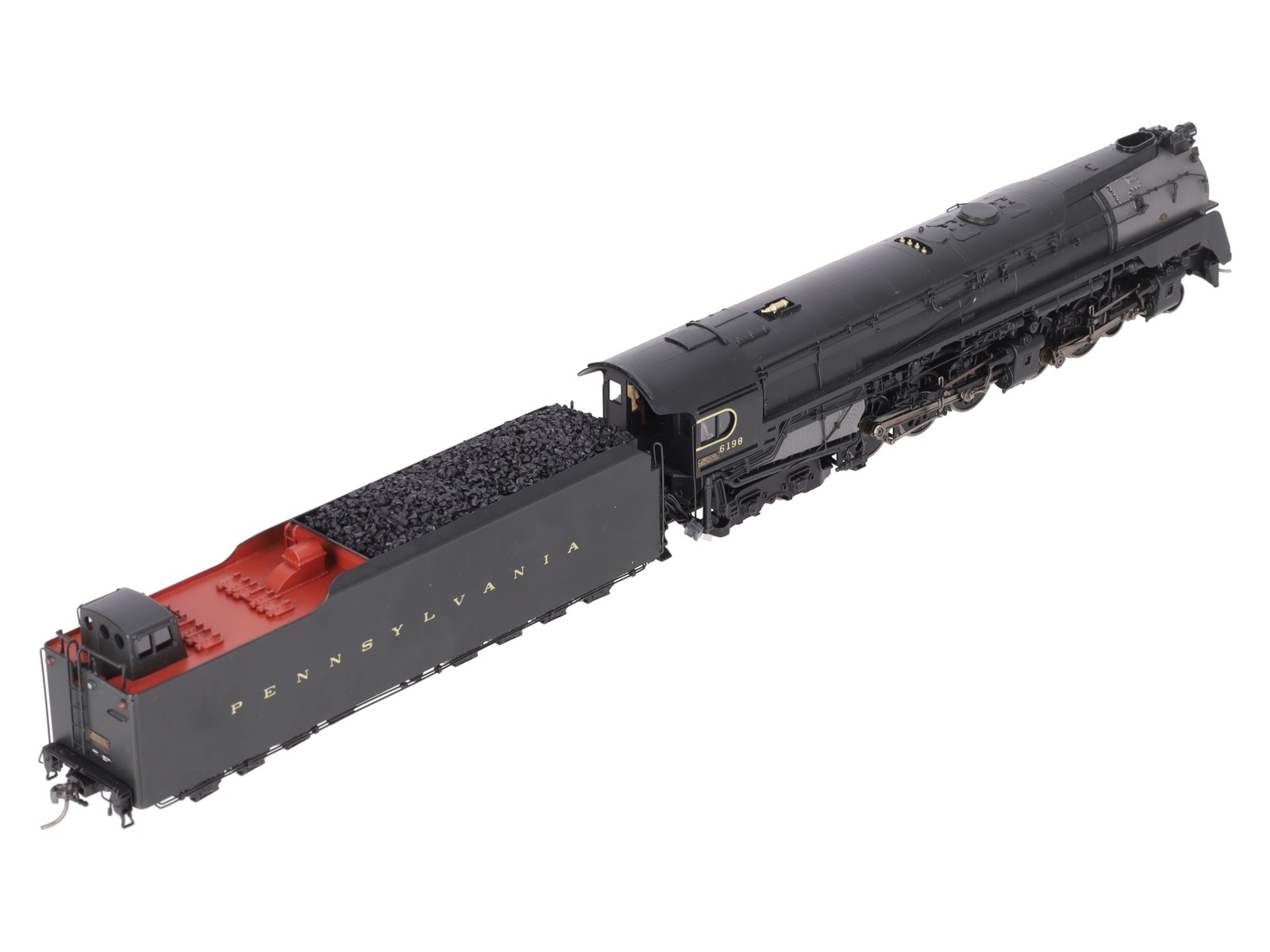 Broadway Limited 2068 HO Hybrid PRR Q2 4-4-6-4 Steam Loco #6198 w DCC & Sound EX
