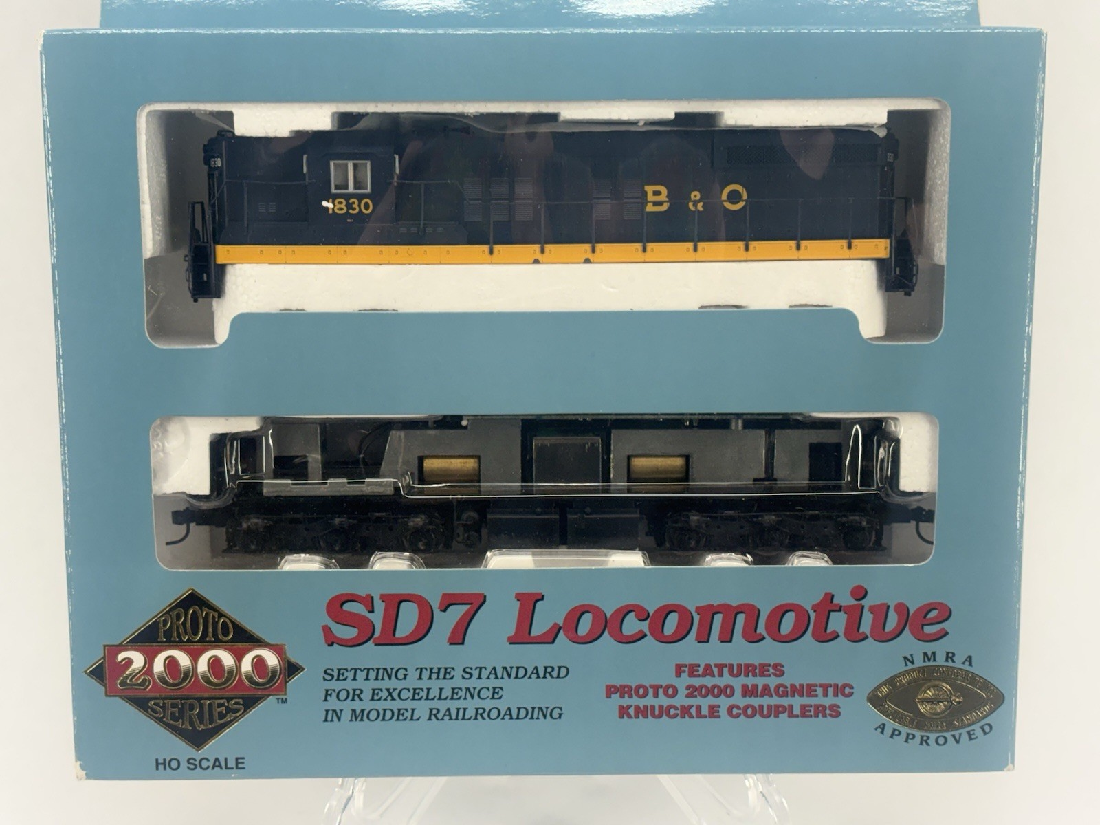 Life-Like Proto 2000 HO SD7 Baltimore & Ohio B&O 1830 Diesel Locomotive NIB