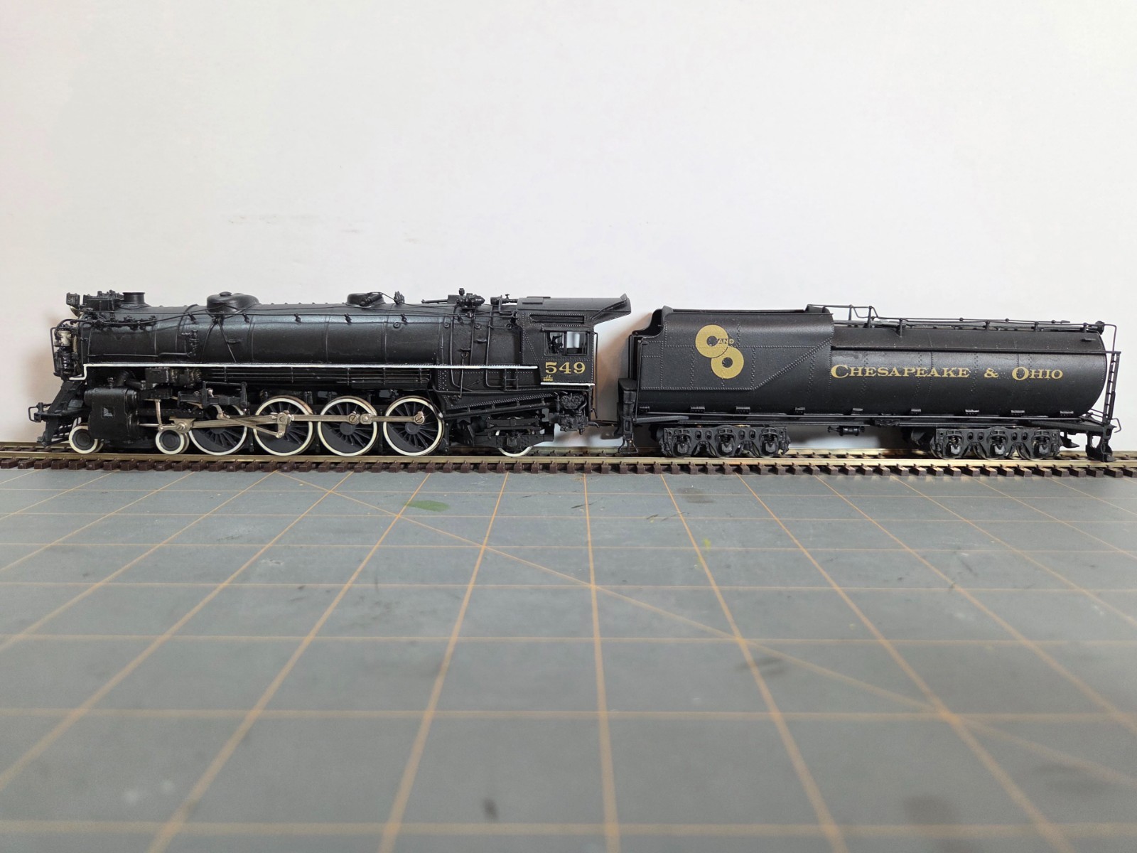 Chesapeake & Ohio 4-8-2 – J-2 Class – HO Brass Locomotive – NJ Custom Brass