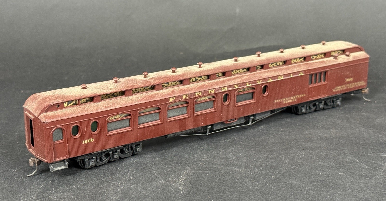 Pennsylvania Railway Express Agency #1600 Post Office HO Scale Train Locomotive