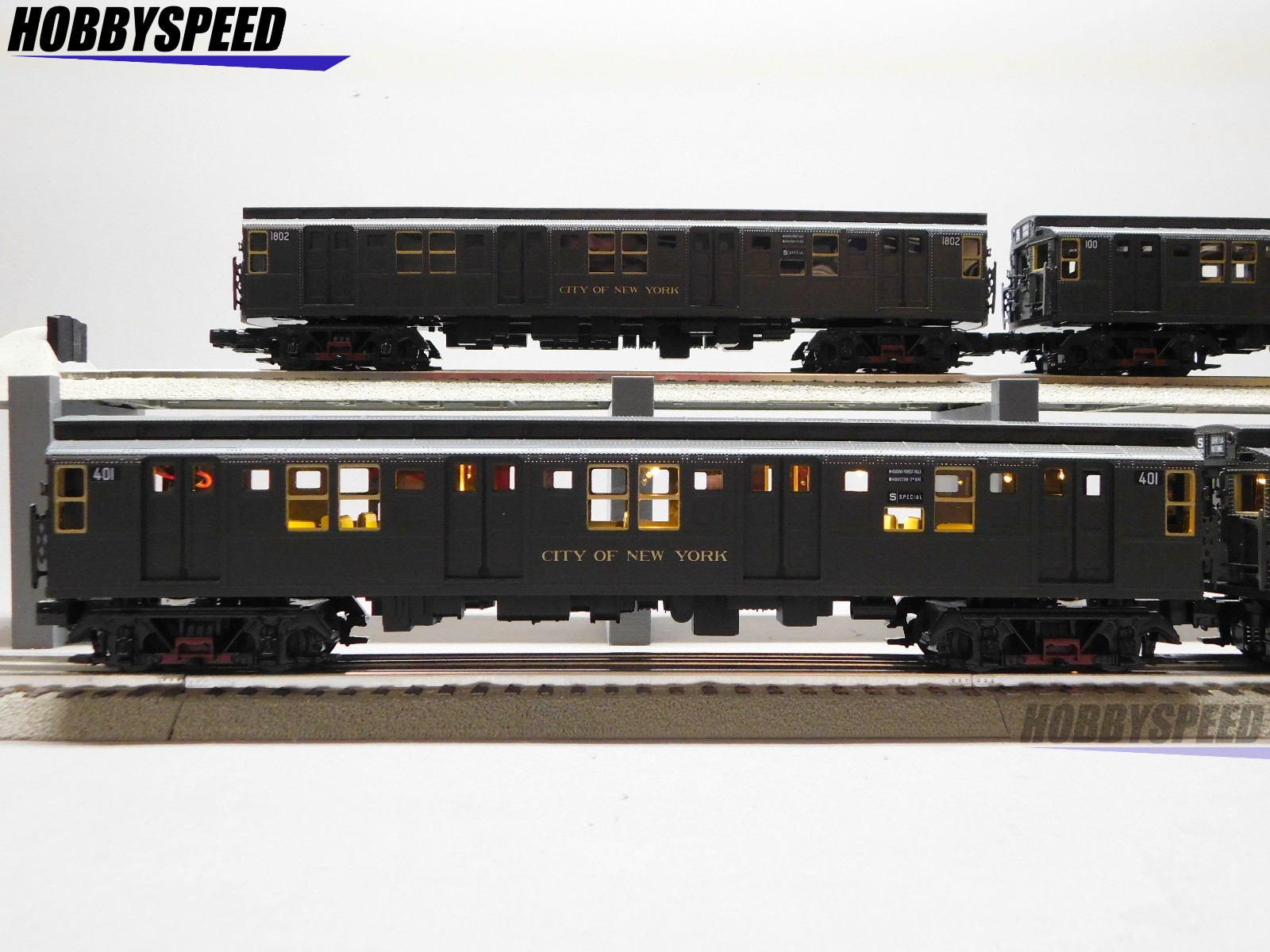 MTH PREMIER MTA R1 4-CAR SUBWAY SET W/PROTO 3 O GAUGE train nyc 20-21941-1 NEW