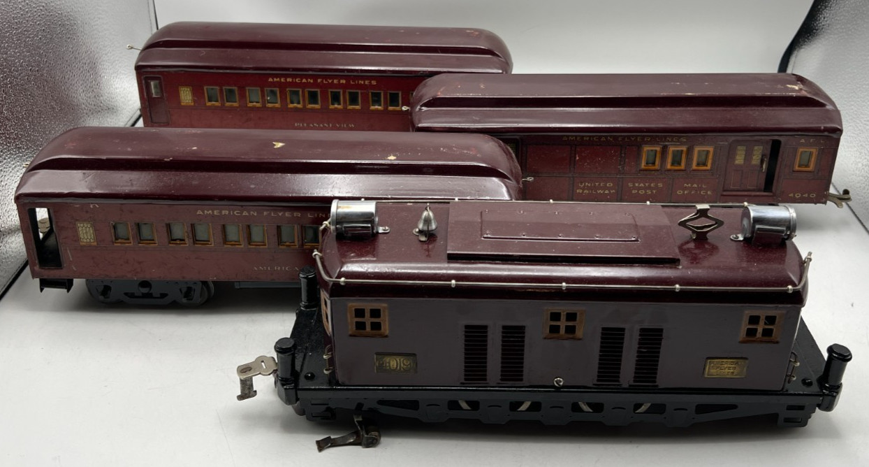 American Flyer Lines Standard 4019 Boxcab Electric Engine Passenger *Repainted*