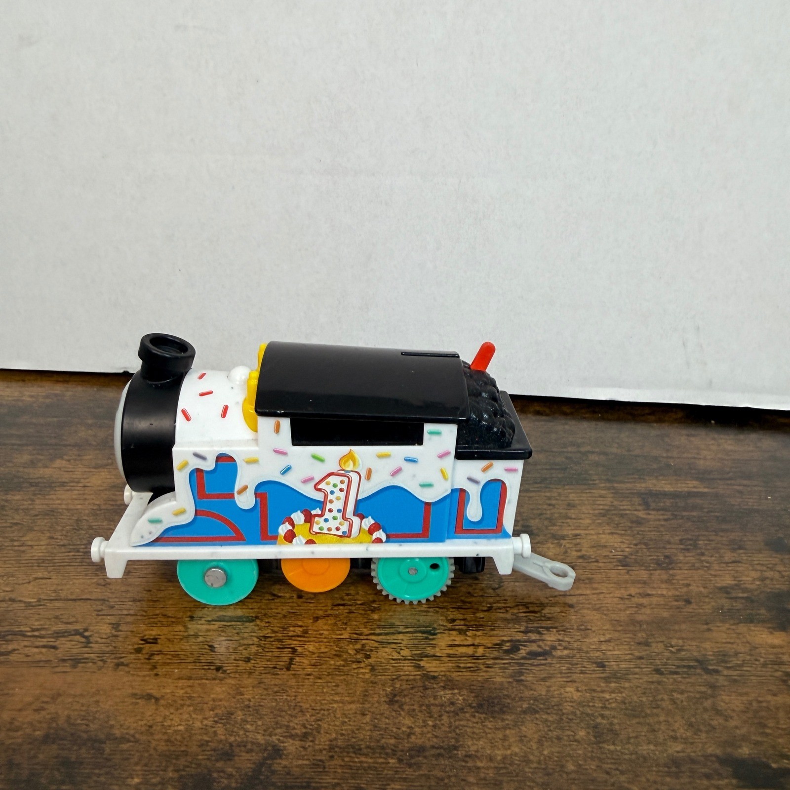 Thomas Friends Motorized Train Engine White Birthday Cake Number 1