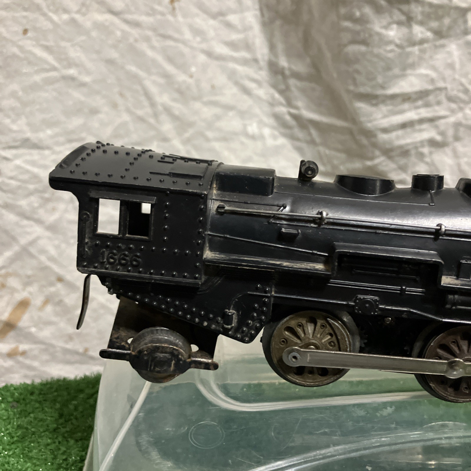 Marx Train 1666 Locomotive Engine ALLSTATE WEDGE TENDER tested works O Gauge O27