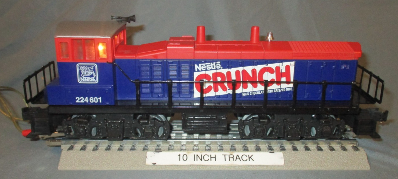 K-Line 224601 Nestle’ CRUNCH Dual Motor Pwr’d MP-15 Diesel O/027 ga. wks/ Lionel