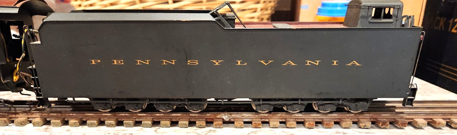 Original O Scale 2 Rail KTM US Hobbies Pennsy 2-10-0 Decapod with original box.