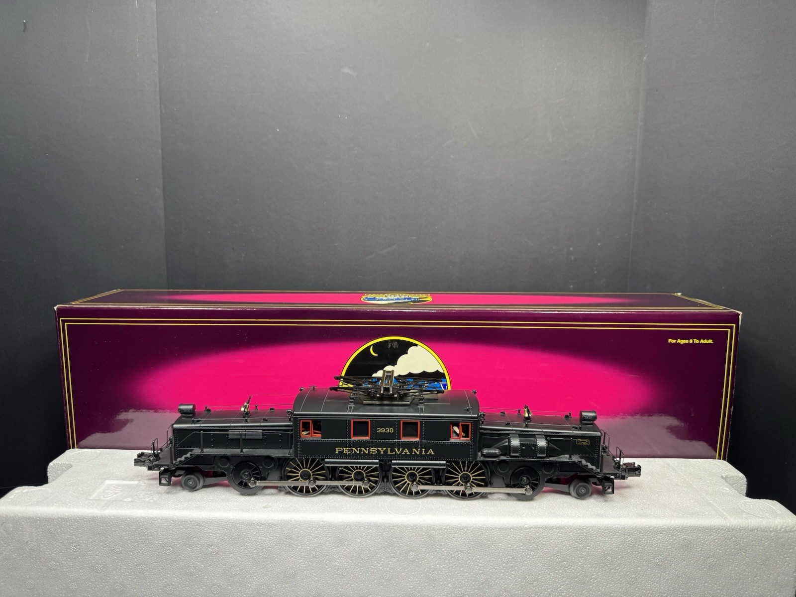 MTH 20-5543-1 Pennsylvania PRR L-5 crocodile electric engine #3930 PS2 BCR LNIB