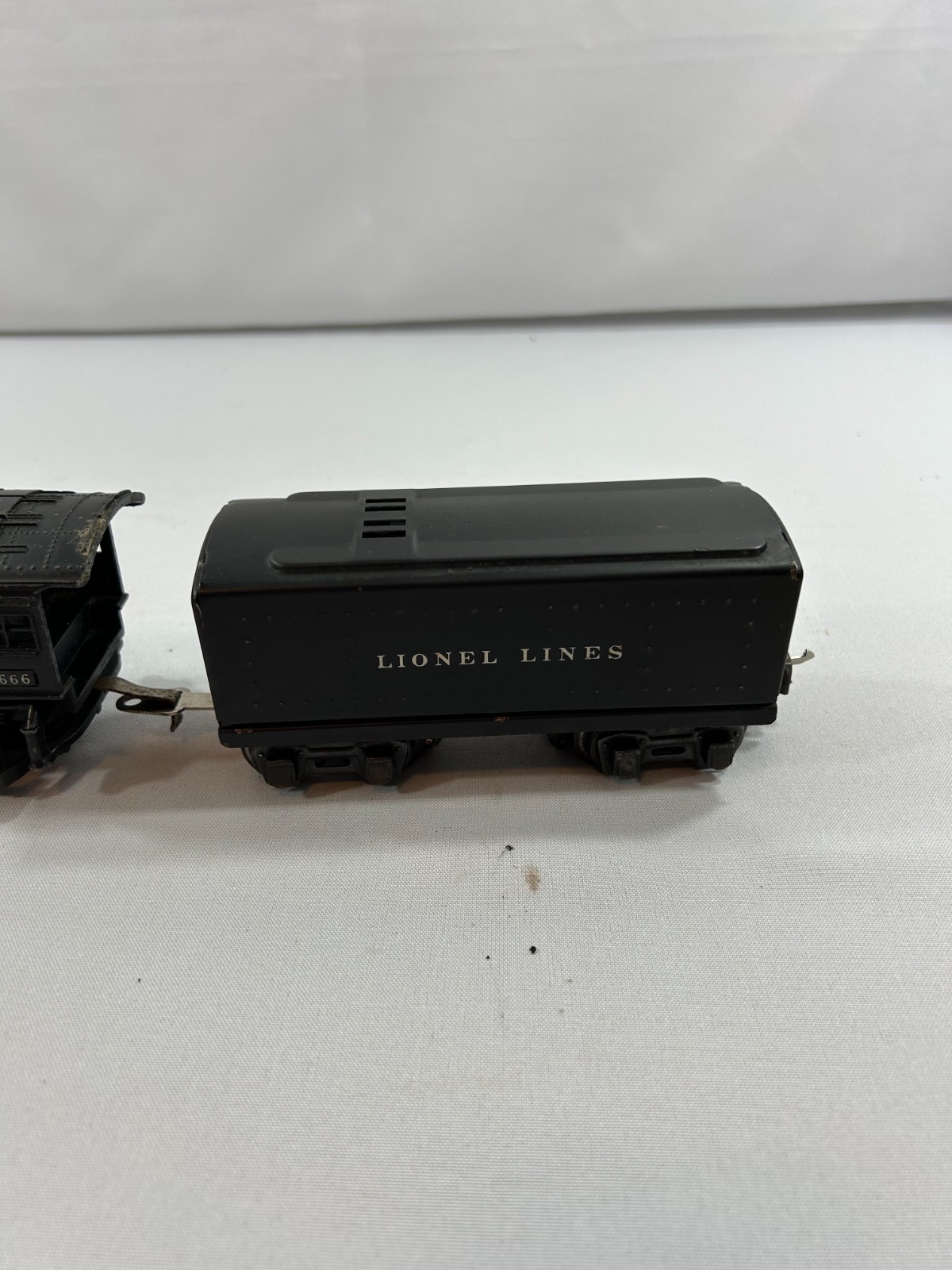 Lionel 1666 Steam Locomotive w/ 2689T Tender O-27 Postwar 1940s Tested