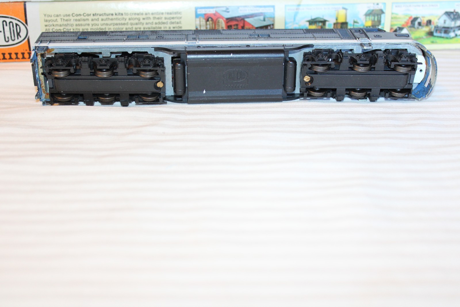 HO Scale Con-Cor, EMD E-7A Diesel Locomotive, Central Georgia, Custom Paint #803