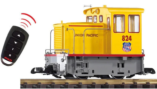 PIKO G-Scale ~ New ~ Union Pacific ~ 25Ton Diesel Battery-Pwrd R/C W/Sound 38515
